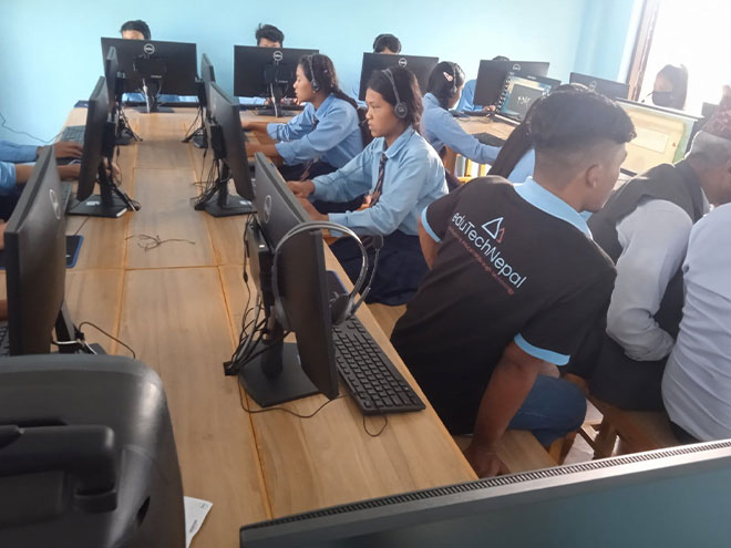 Working with EduTech Nepal